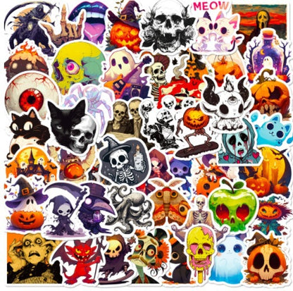 Halloween Stickers – 300PCS Spooky Reaper Pumpkin Sticker Pack
