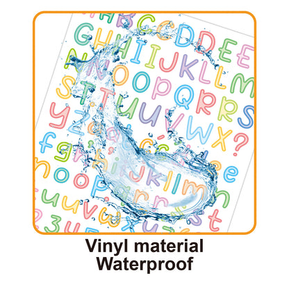 10PCS 0.5 Inch English Alphabet Stickers Small Size Decorative Scrapbook Letter Stickers Waterproof Stickers Kawaii Stickers