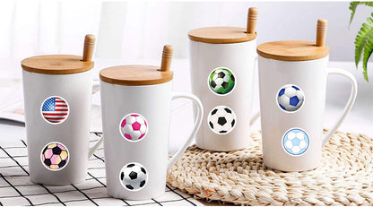 Football Stickers – 60PCS Cartoon Sports Designs – Waterproof PVC Matte – Laptop, Water Bottle & Luggage Decor – Kawaii Stickers Kawaii Stickers