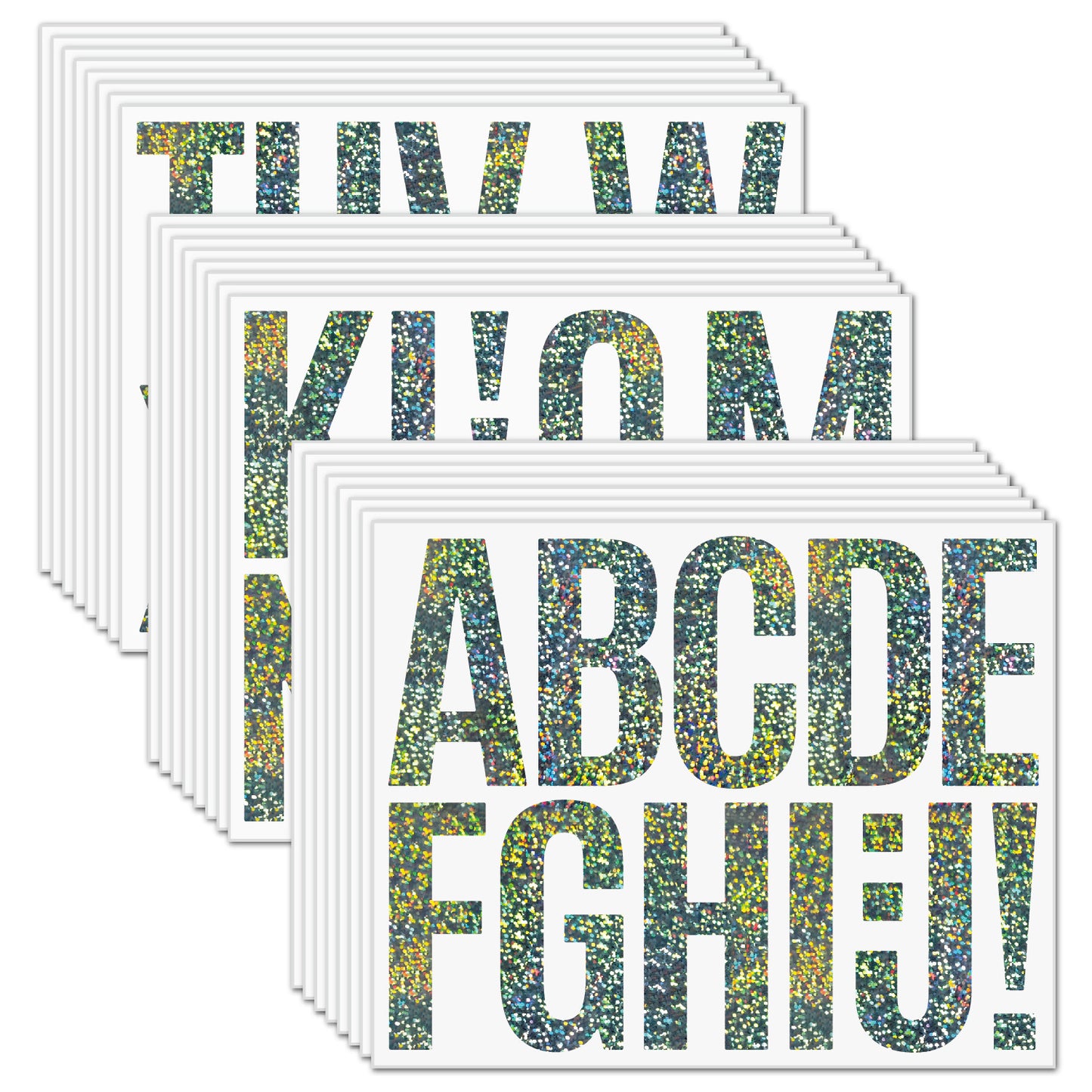 3inch Alphabet Number Stickers Car Mailbox Logo Waterproof Stickers Large Letter Stickers Kawaii Stickers