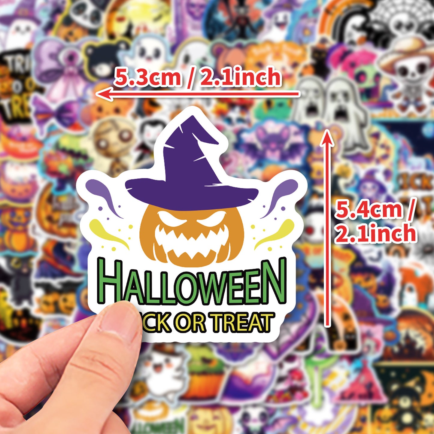 Halloween Stickers – 100Pcs Fun Creative DIY Waterproof Set