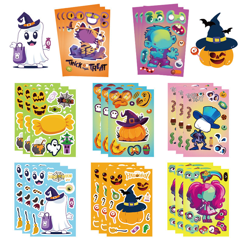 Halloween Stickers Pack 50pcs Ghost Horror Decals