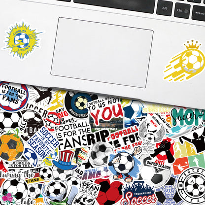 ⚽ 50PCS Football Stickers Pack – Cool Laptop, Water Bottle & Travel Decals 2025 Kawaii Stickers