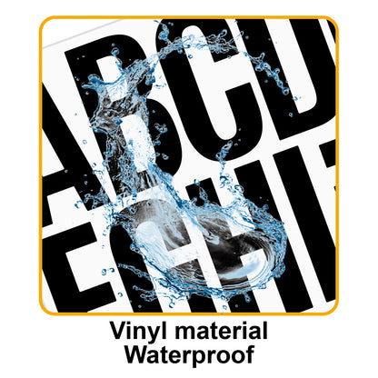 3inch Alphabet Number Stickers Car Mailbox Logo Waterproof Stickers Large Letter Stickers Kawaii Stickers