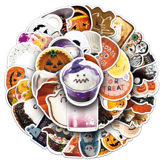 🎃 50Pcs Halloween Waterproof Stickers – Perfect for Phone Cases & Laptops Kawaii Stickers