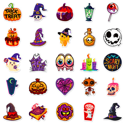 Halloween Stickers – 50pcs Green Hand & Spooky DIY Halloween Stickers
