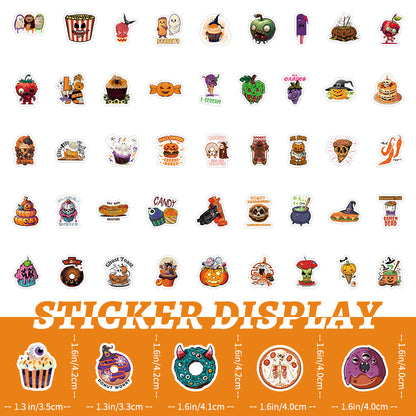 Halloween Stickers Pack 50pcs Ghost Horror Decals