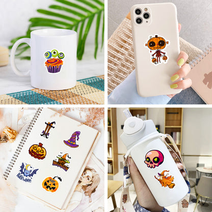 Halloween Stickers – 50pcs Green Hand & Spooky DIY Halloween Stickers