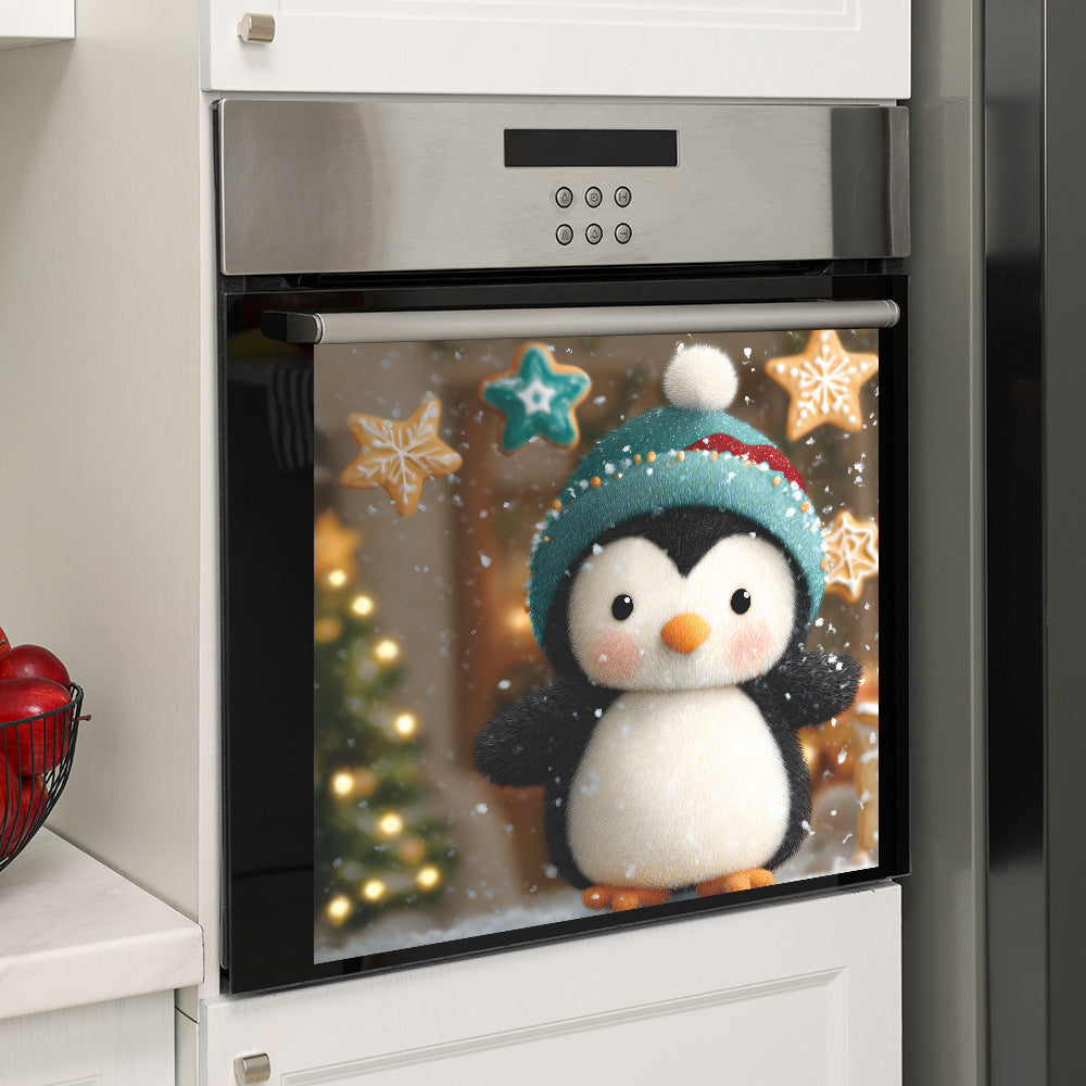 ❄️ Christmas Night Penguin Stickers – Self-Adhesive Snowy Holiday Decor 🎄 Kawaii Stickers