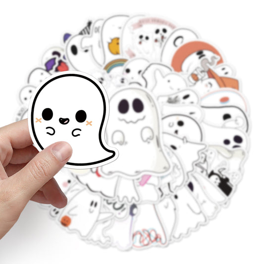 Halloween Stickers  Cute Ghost Graffiti Halloween Sticker Pack (50pcs)