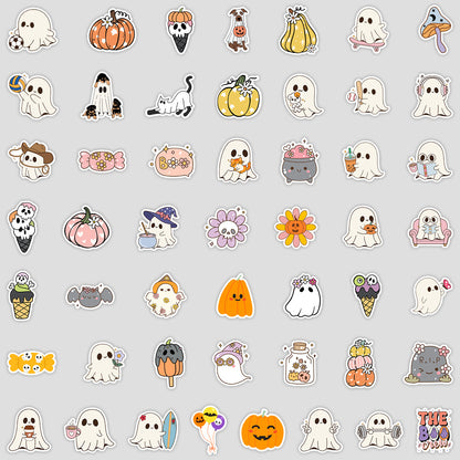 Halloween Stickers 50pcs Funny Ghosts for DIY  Decor