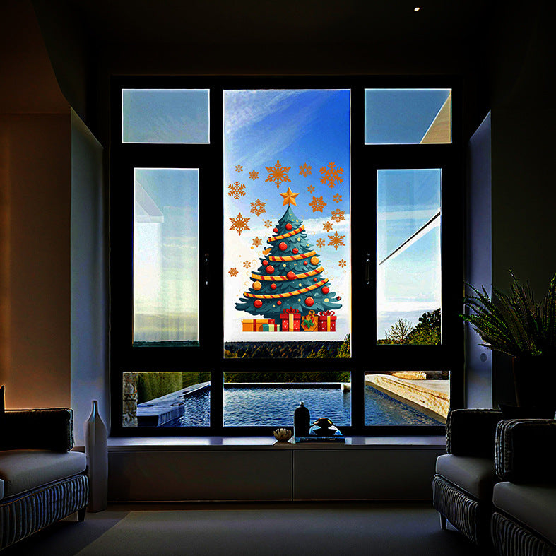 Christmas Tree Stickers – Static PVC Decal