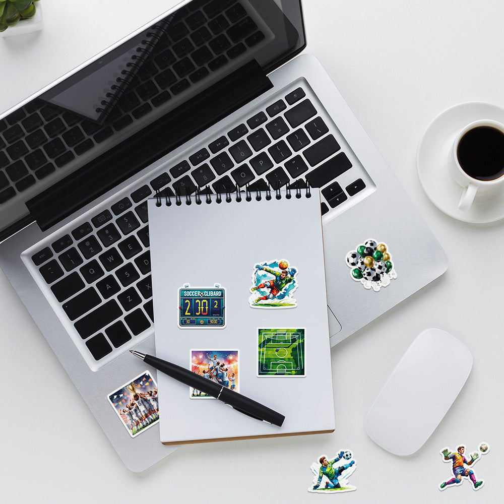 ⚽ 50PCS Football Stickers Pack – Cool Graffiti Laptop, Water Bottle & Phone Decals 2025 ✨ Kawaii Stickers