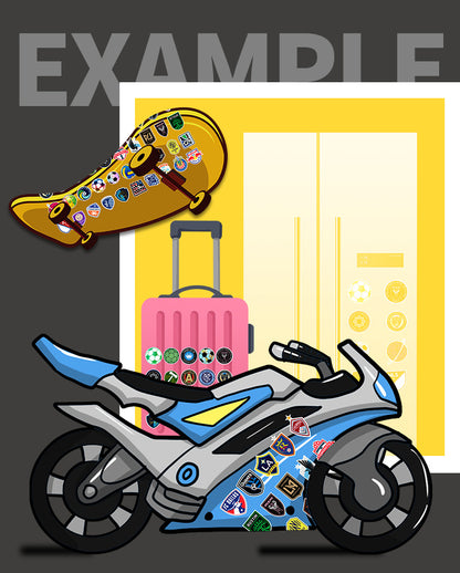 ⚽ 50PCS Graffiti Football Stickers – Sporty Waterproof Pack 🎉 Kawaii Stickers