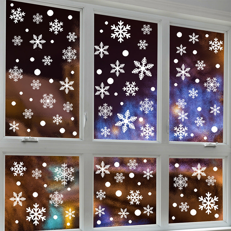 ❄️ Snowflake Window Stickers – Christmas Holiday Decorations for Windows, Shops & Homes 🎄 Kawaii Stickers