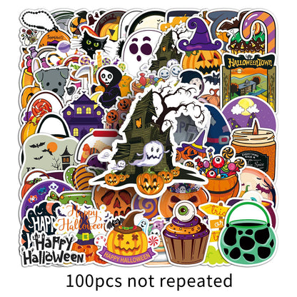 Halloween stickers – 100 Cute Spooky Waterproof Halloween Sticker Pack 🎃