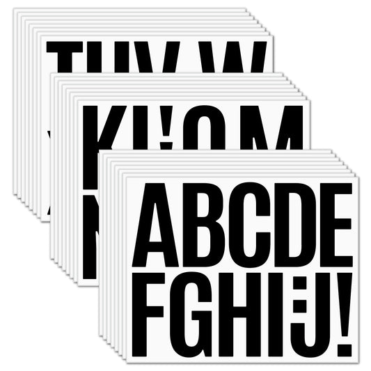 3inch Alphabet Number Stickers Car Mailbox Logo Waterproof Stickers Large Letter Stickers Kawaii Stickers