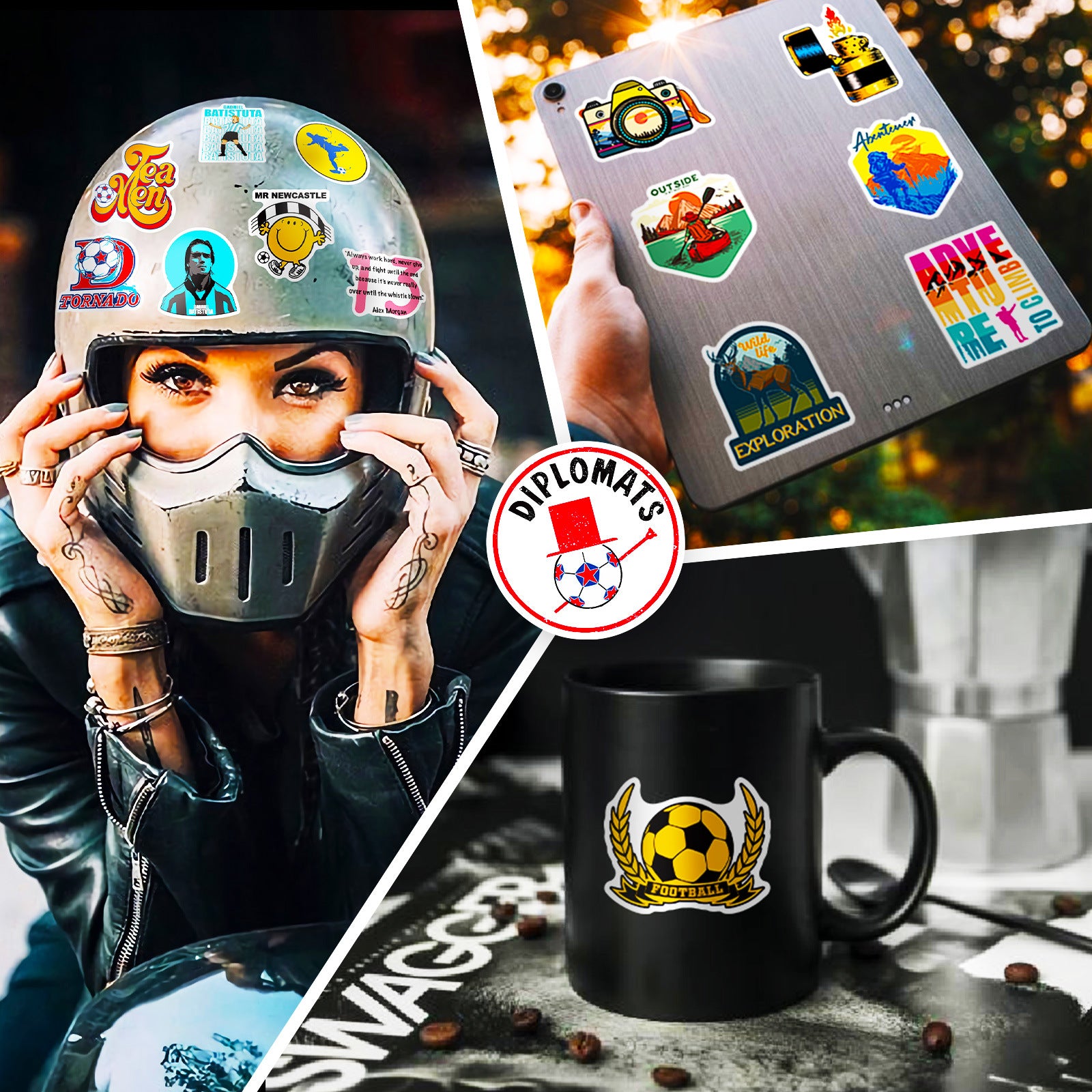 ⚽ 50Pcs Creative Football Stickers – Colorful Sports Life for 2025 Fans 🎨✨ Kawaii Stickers