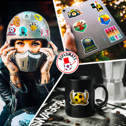 ⚽ 50Pcs Creative Football Stickers – Colorful Sports Life for 2025 Fans 🎨✨ Kawaii Stickers