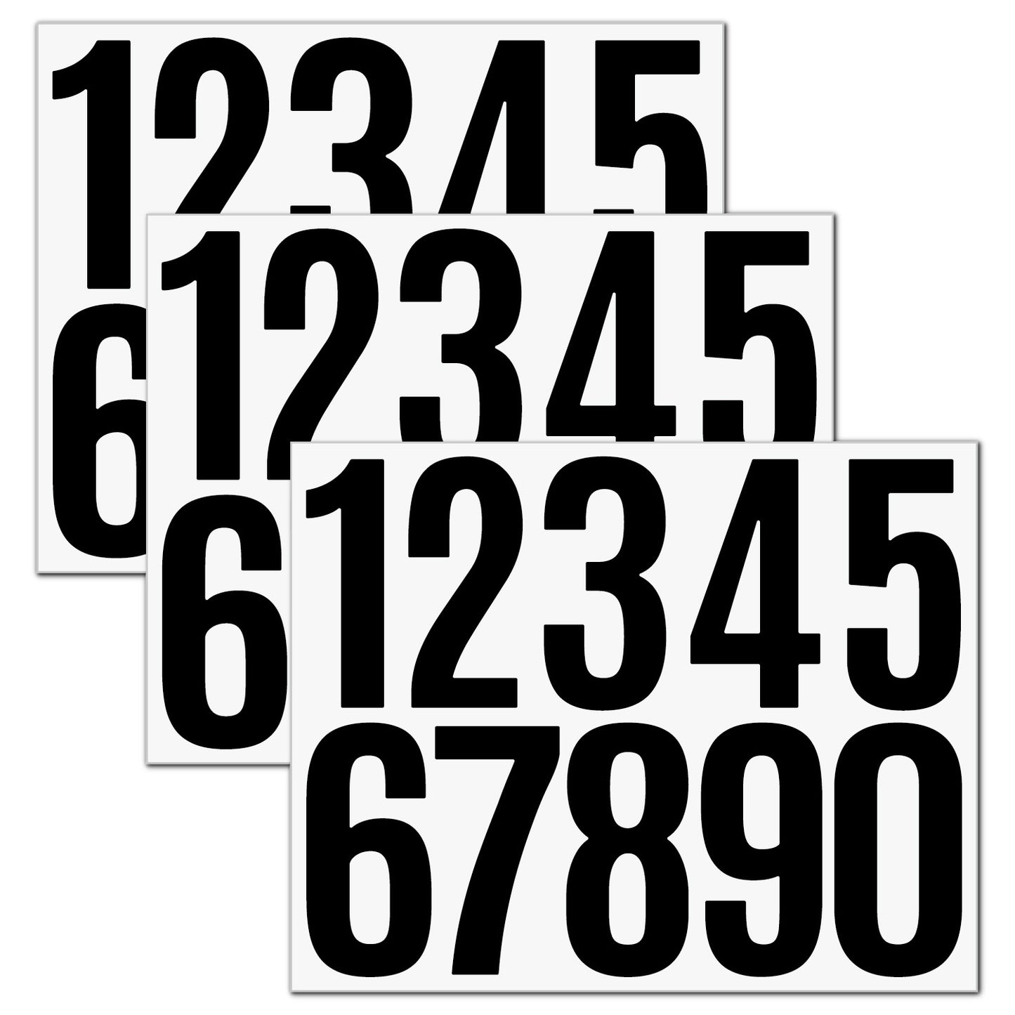 3inch Alphabet Number Stickers Car Mailbox Logo Waterproof Stickers Large Letter Stickers Kawaii Stickers