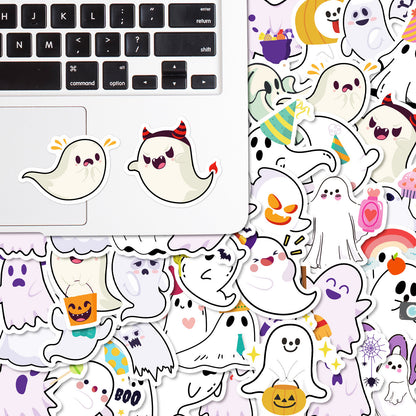 50pcs cute Halloween ghost graffiti stickers Kawaii Stickers