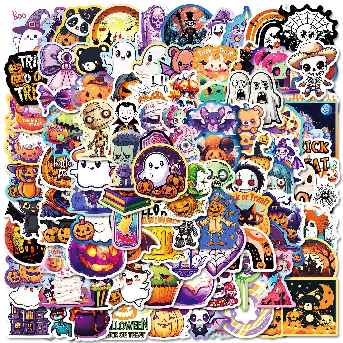 Halloween Stickers – Ghost Graffiti Cute Waterproof Set