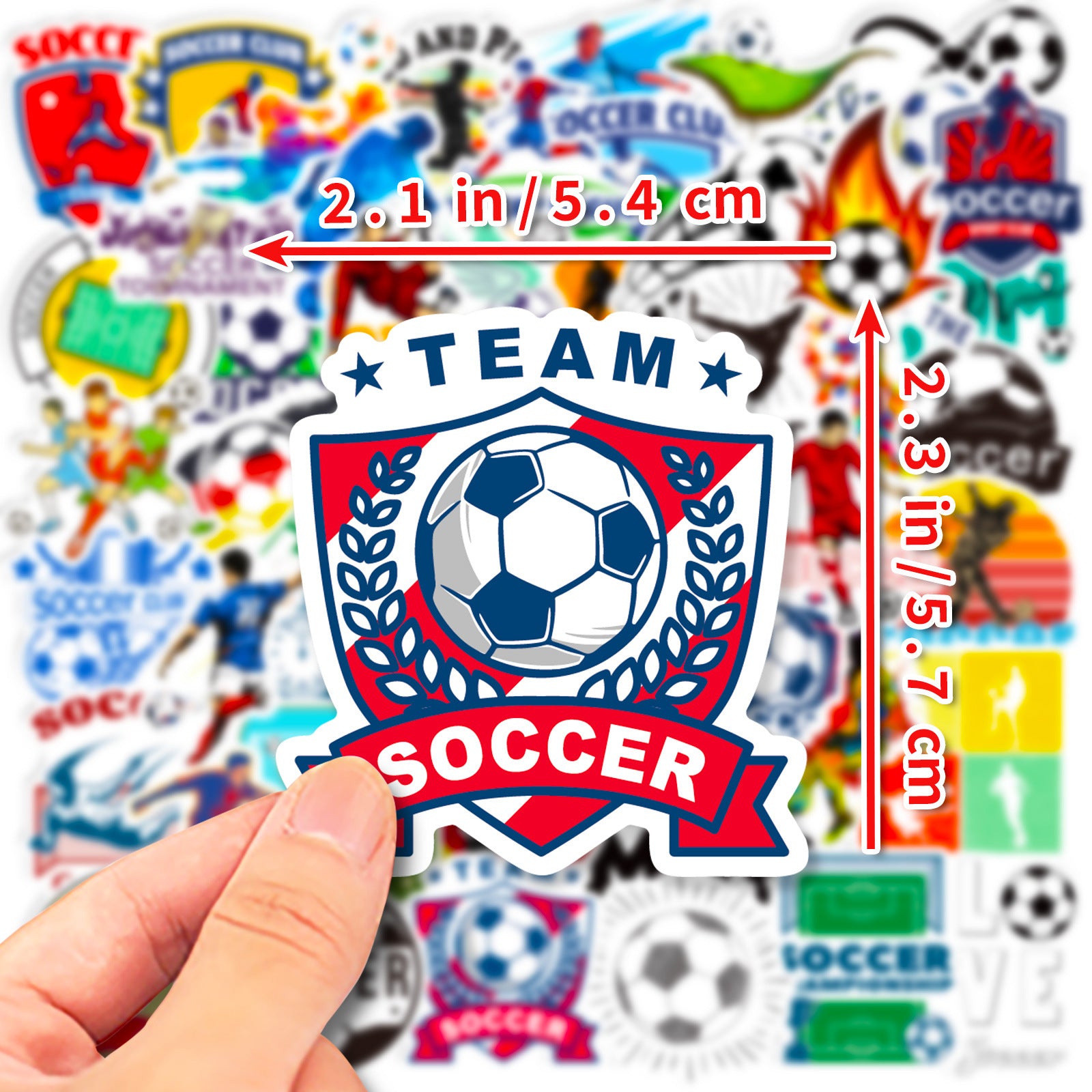 🌟 50PCS Green Soccer Stickers – Kids Football Decals Waterproof Laptop, Water Bottle & iPhone Stickers 2025 ⚽🎨 Kawaii Stickers