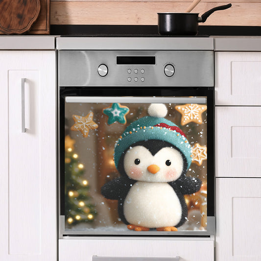 ❄️ Christmas Night Penguin Stickers – Self-Adhesive Snowy Holiday Decor 🎄 Kawaii Stickers