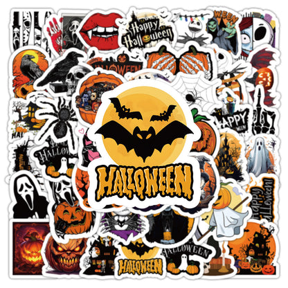 Halloween Stickers Pack 50pcs Ghost Horror Decals