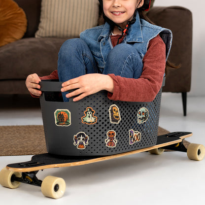 🎃 50pcs Vintage Halloween Stickers – Waterproof Retro PVC Vinyl Decals for Luggage, Water Bottle & Laptop Decoration Kawaii Stickers