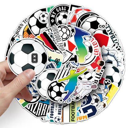 Football Stickers – 50Pcs Sport Designs – High-Definition Waterproof PVC – For Water Bottles, Laptops, Skateboards, Suitcases, Phones – Kawaii Stickers Kawaii Stickers
