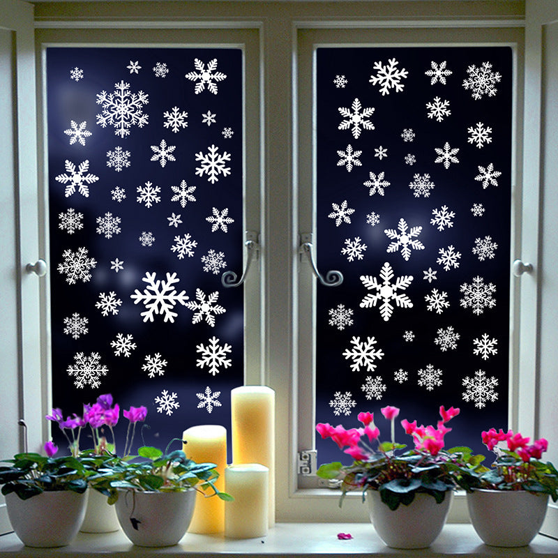 ❄️ Snowflake Window Stickers – Christmas Holiday Decorations for Windows, Shops & Homes 🎄 Kawaii Stickers