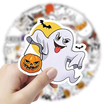 Halloween Stickers for Kids Fun Ghost Designs(50pcs)