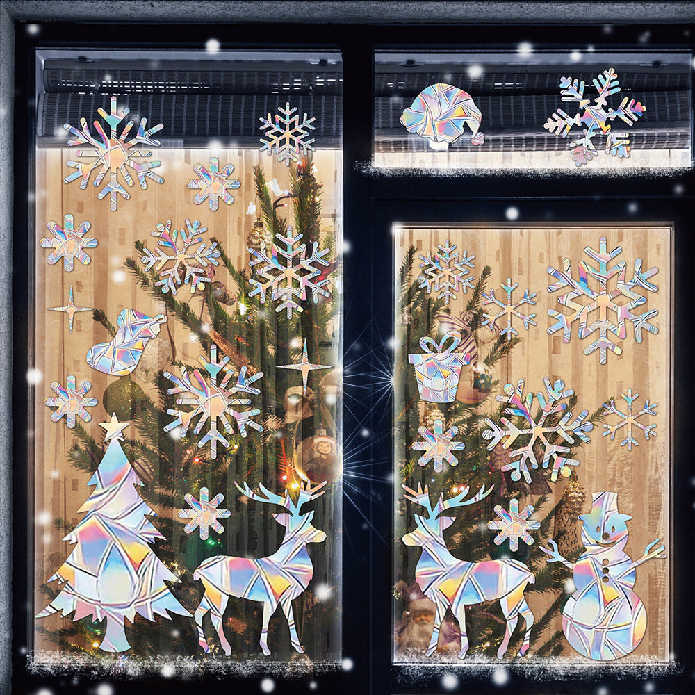 Snowflake Window Stickers | Large Christmas Snowflake Stickers for Windows Kawaii Stickers