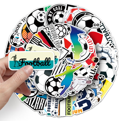 Football Stickers – 50Pcs Sport Designs – High-Definition Waterproof PVC – For Water Bottles, Laptops, Skateboards, Suitcases, Phones – Kawaii Stickers Kawaii Stickers