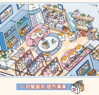 3D DIY Sticker – Three-Layer Miniature Fantasy House – Scrapbook & Craft Decoration – Kawaii Stickers Kawaii Stickers