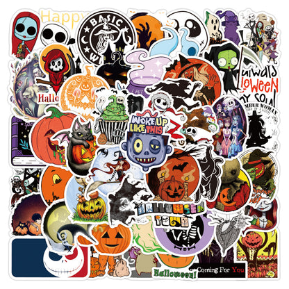 Halloween Stickers Pack 50pcs Ghost Horror Decals