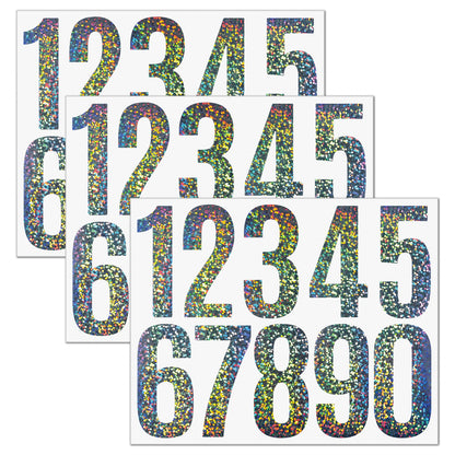 3inch Alphabet Number Stickers Car Mailbox Logo Waterproof Stickers Large Letter Stickers Numbers-Reflective*3 21*16.8cm Kawaii Stickers