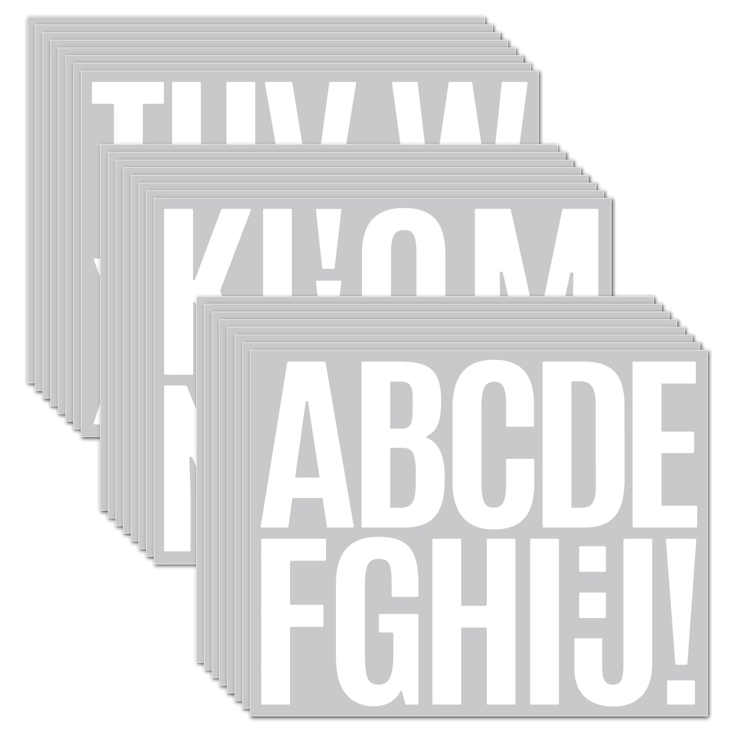 3inch Alphabet Number Stickers Car Mailbox Logo Waterproof Stickers Large Letter Stickers Kawaii Stickers