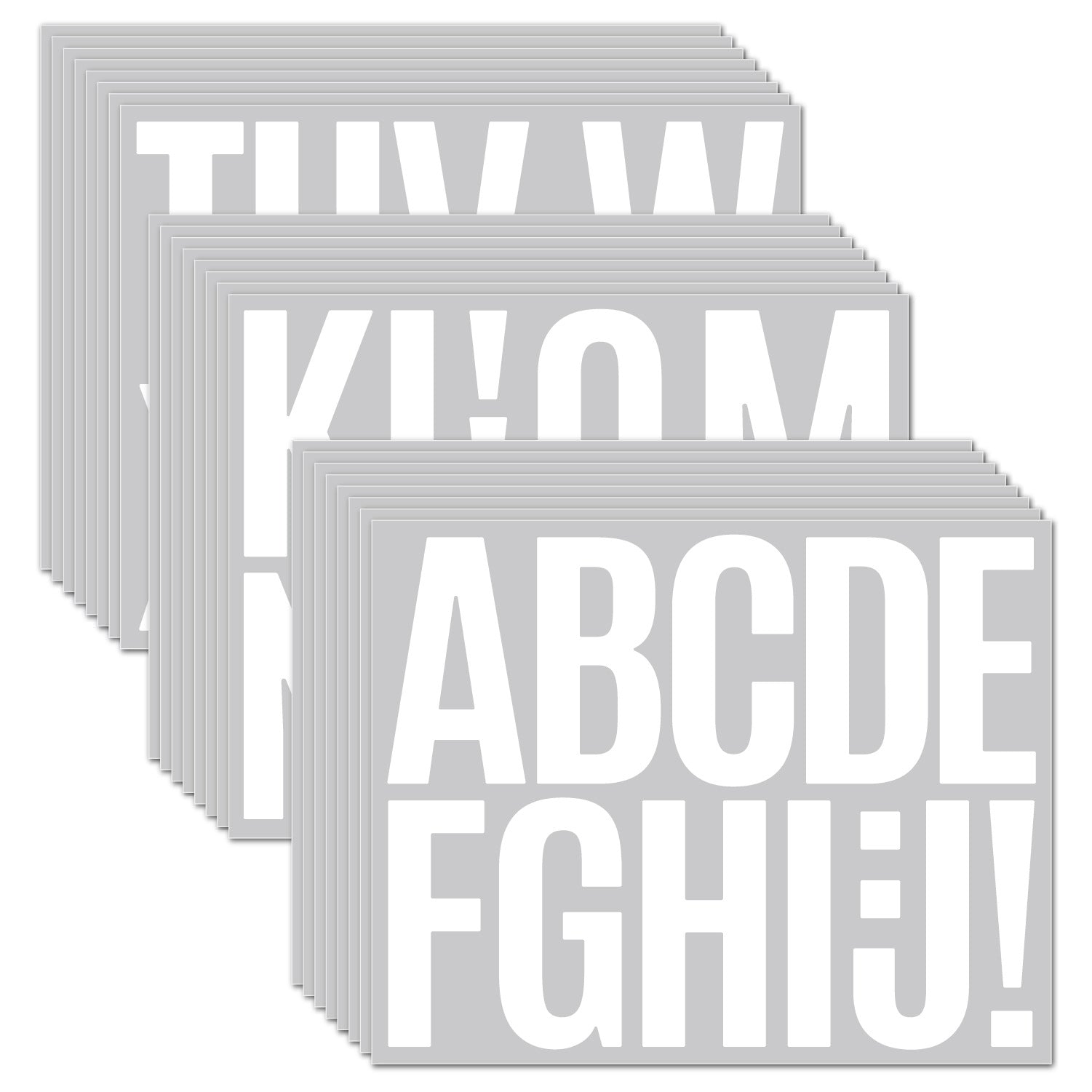 3inch Alphabet Number Stickers Car Mailbox Logo Waterproof Stickers Large Letter Stickers Kawaii Stickers