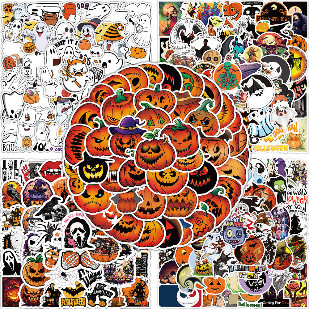 Halloween Stickers Pack 50pcs Ghost Horror Decals