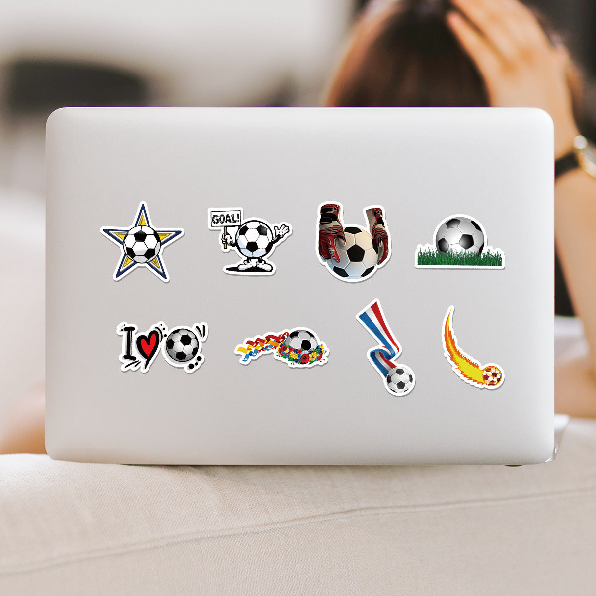 ⚽ 50pcs Creative Football Graffiti Stickers – Fun Sports Vibes Everywhere! 🎉 Kawaii Stickers