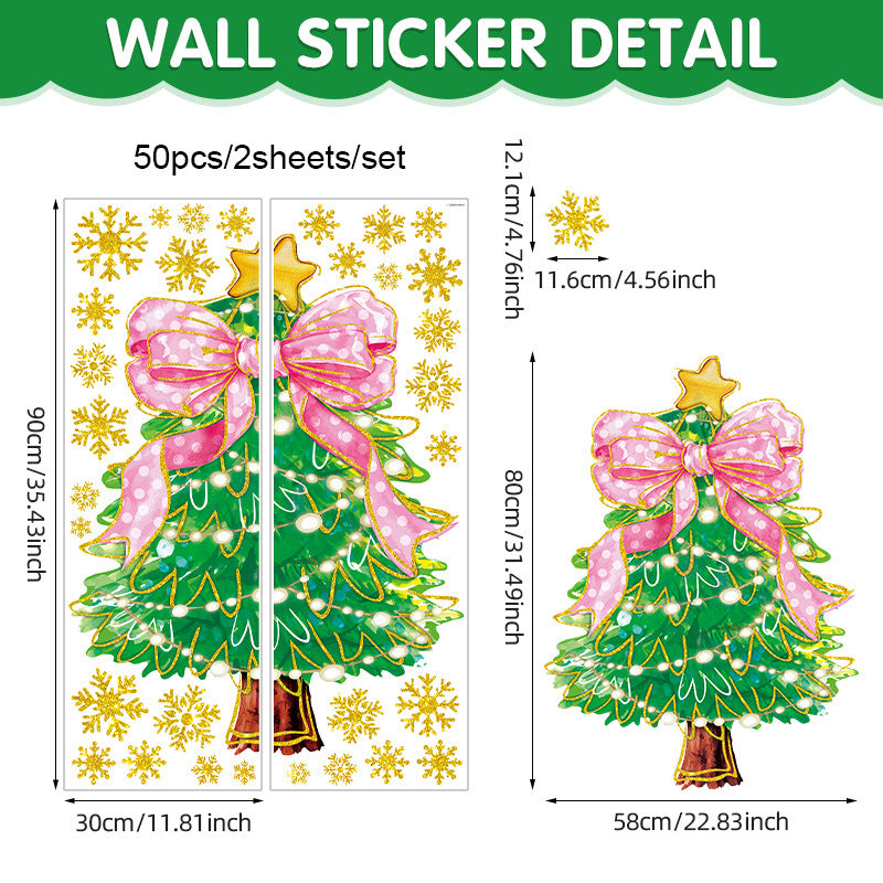 Christmas Tree Stickers for Window Decoration