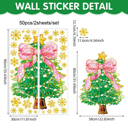 Christmas Tree Stickers for Window Decoration
