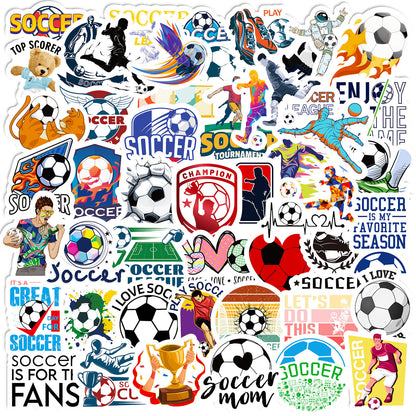 ⚽Football Stickers – 50PCS World Cup Stars Waterproof Laptop, Water Bottle & Phone Decals 2025 🎨✨ Kawaii Stickers