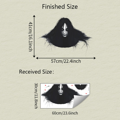 🎃 Halloween Sticker Horror Ghost Head For Floor 👻 Kawaii Stickers