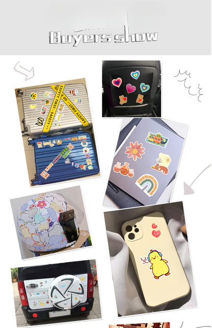 🎃 50PCS Halloween Stickers – Spooky Graffiti Waterproof PVC Stickers for Laptop, Luggage, Phone & More 👻 Kawaii Stickers