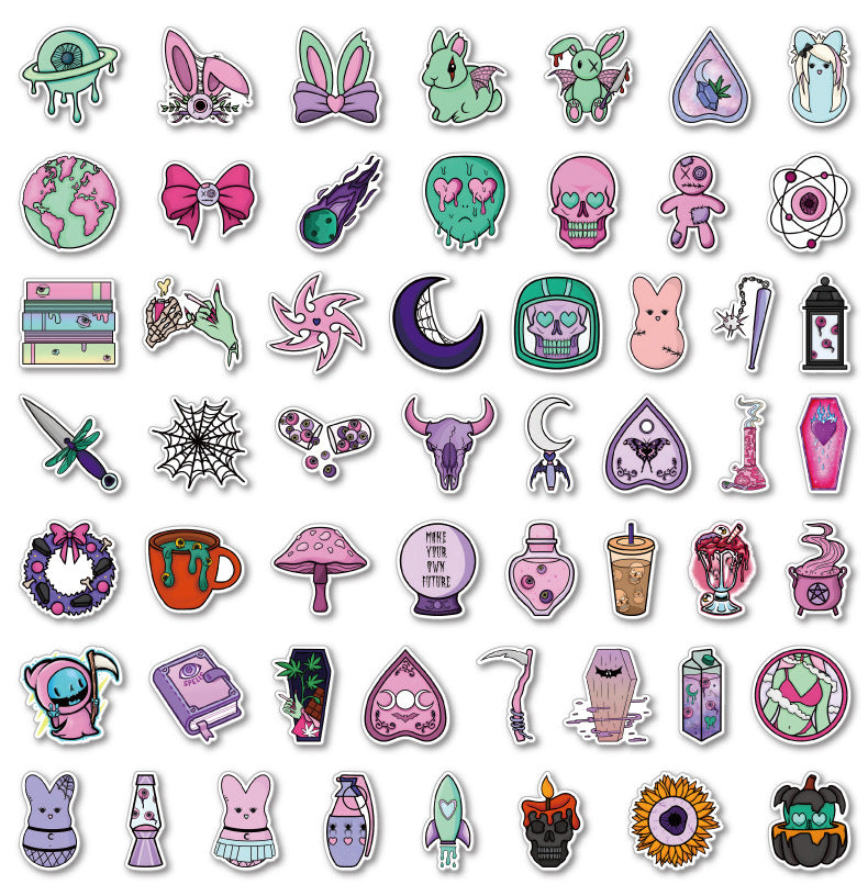 Halloween Stickers Pack 50pcs Ghost Horror Decals
