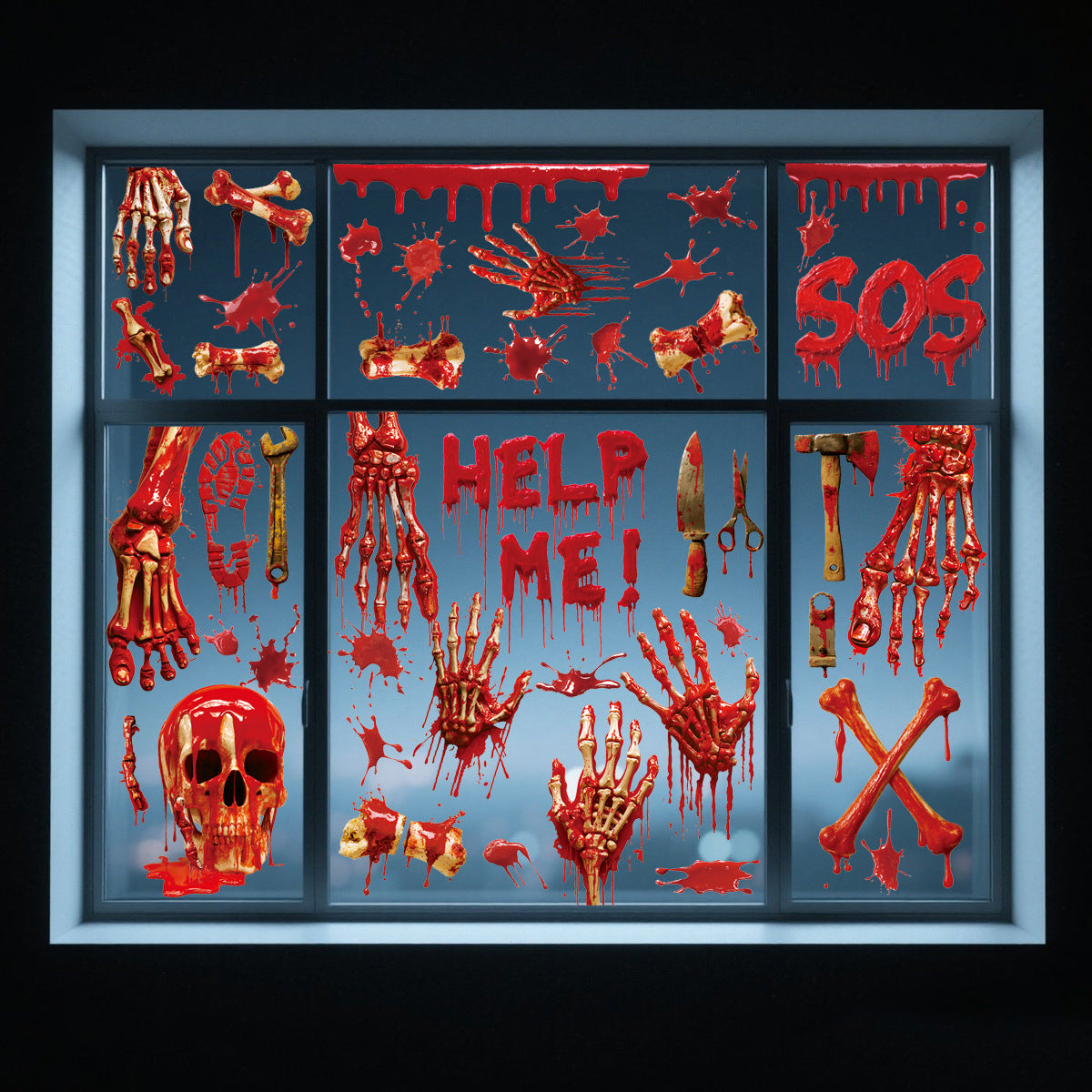 2026 New Halloween Window Stickers – Double-Sided Static-Cling Pumpkins, Skulls & Bats for Glass Doors & Party Decor 👻🕷️ http://detail.1688.com/offer/944965404272.html