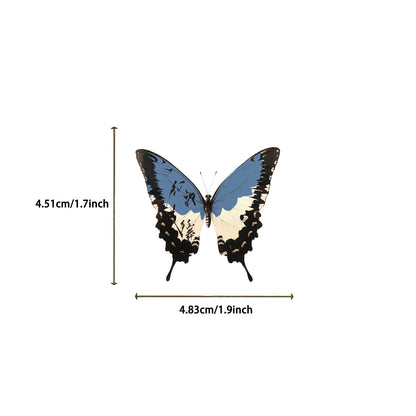 🦋🎨50pcs Ink-Style Butterfly Stickers Book | Waterproof PET Oriental Art Stickers for Journals, Notebooks, Water Cups ☕ & DIY Crafts Style2 Kawaii Stickers